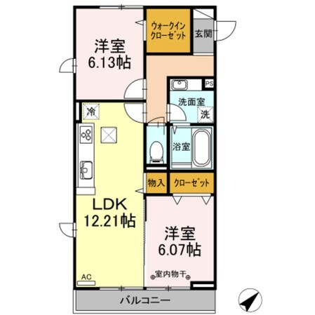 Ｋ－コーポの物件間取画像